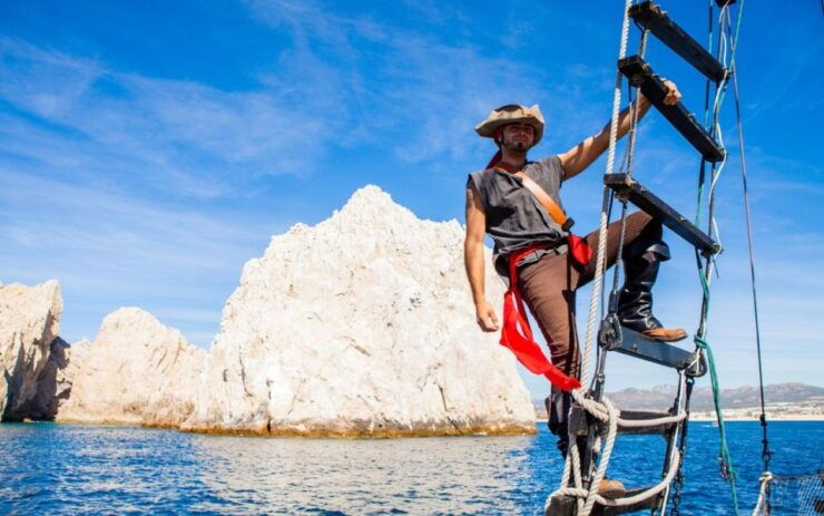 Cabo San Lucas: Pirate Ship Adventure Sunset Boat Tour & BBQ - Tour Duration and Languages