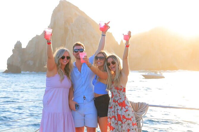 Cabo Sunset Catamaran Cruise: El Arco & Open Bar Experience - FAQ