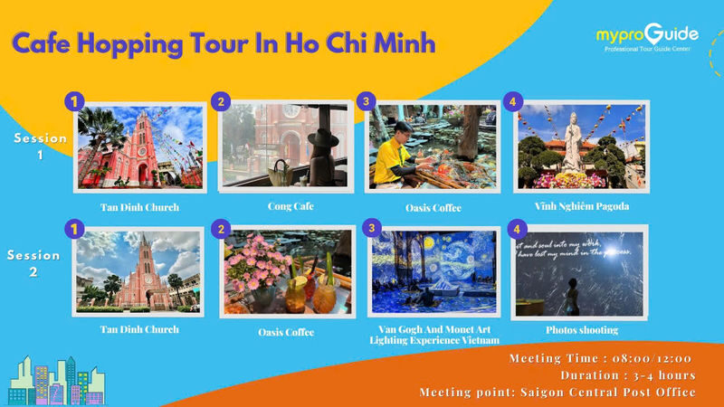 Cafe Hopping Half-Day Tour in Ho Chi Minh - A quick look at Saigon through cafés and landmarks
