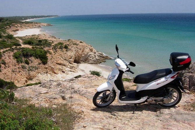 Cagliari: Hidden Coves by Scooter From Chia - Scooter Route