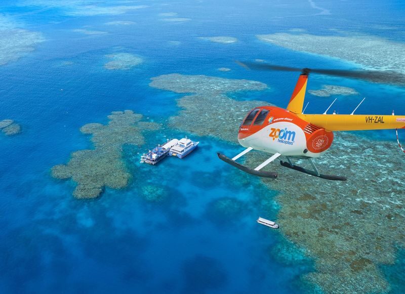 Cairns Great Barrier Reef Full-Day Tour with Helicopter Flight - The trip at a glance