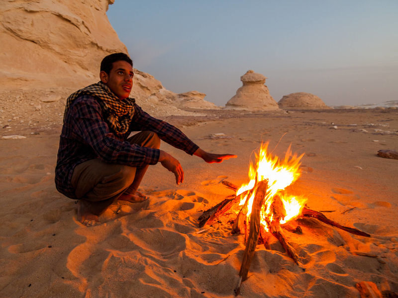Cairo 2 Days Black and White Desert Camp Star Watching, 4WD w/ BBQ - Sunrise, water, and the small details that help