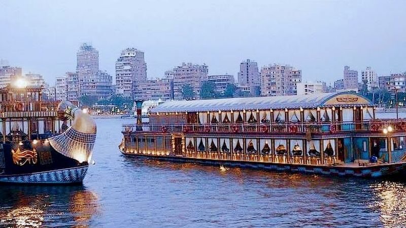 Cairo 5-star NILE PHARAOH Dinner CRUISE IN CAIRO with Pickup - Two hours on the Nile