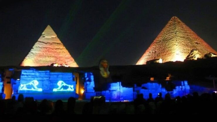 Cairo: Pyramids of Giza Sound & Light Show With City Tour - Tour Description