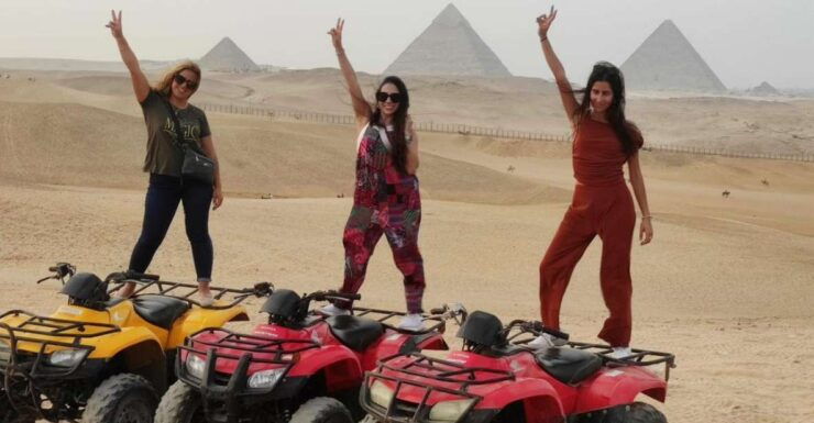 Cairo: Sunset Pyramids Quad Biking Adventure - Multilingual Instructor Availability