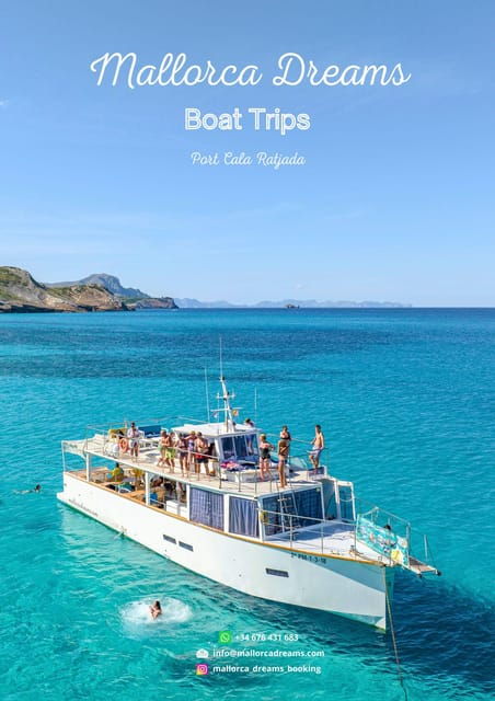 Cala Ratjada: Afternoon Boat Trips With Drinks and Snacks - Scenic Boat Tour and Stops