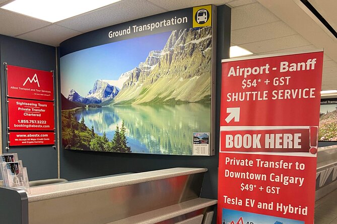 Calgary Airport Express to Banff via Canmore - Booking and Reservation Details