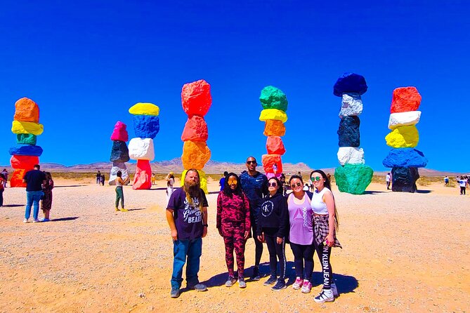 California Desert, Seven Magic Mountains and Welcome to Fabulous Las Vegas Sign - Hassle-Free Transportation: Skip the Driving