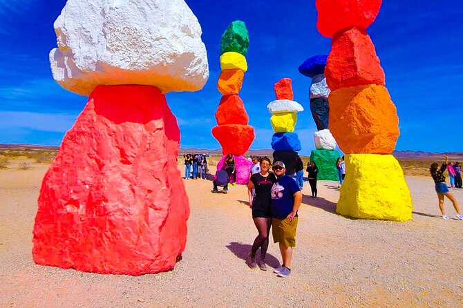 California Desert, Seven Magic Mountains and Welcome to Fabulous Las Vegas Sign - Pickup and Drop-Off at Your Hotel