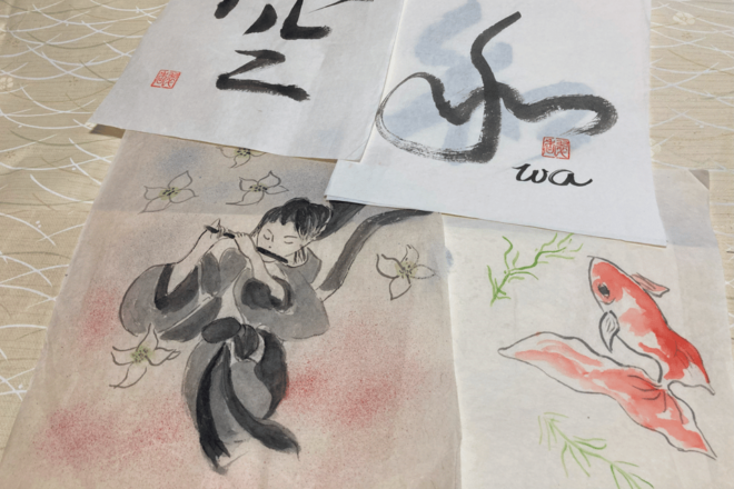 Calligraphy and Kakejiku(Hanging Scroll) Making in TOKYO - Step-by-Step Scroll Creation