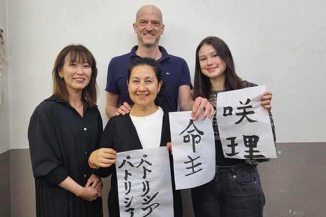 Calligraphy Workshop in Namba - Meeting and Pickup