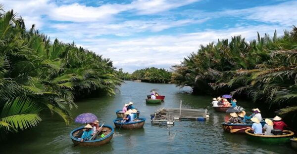 Cam Thanh: Coconut Basket Boat and Enjoy Free Coconut Ticket - The Sum Up