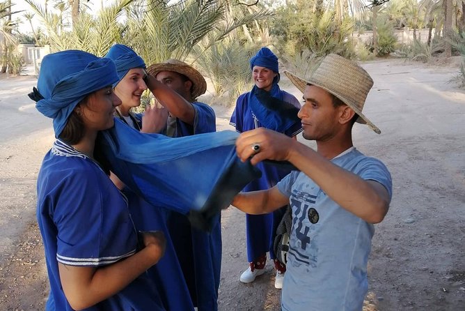 Camel Ride at the Palm Groves in Marrakech - Dressing in Traditional Arab Garb