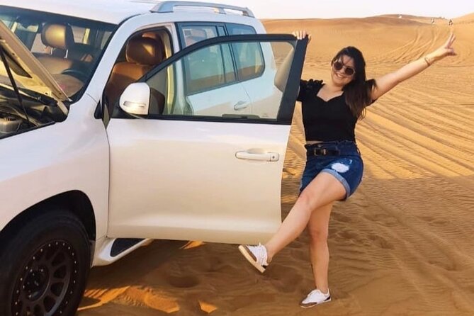 Camel Trekking Tour in Dubai Desert BBQ Dinner Sand Boarding Live Shows... - Delicious BBQ Dinner in the Desert