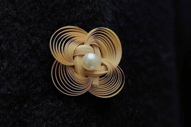 Camellia Jewelry: Bamboo Weaving for Brooch, Earring & Ring - The Sum Up
