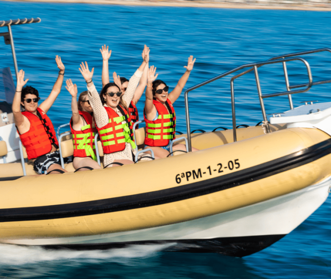 Can Pastilla: Speed Boat Adrenaline & Snorkelling - Snorkeling at Palma Bays Highlights