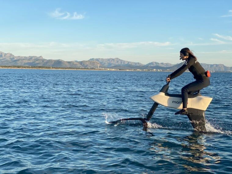 Can Picafort: Experience With the Aquatic Ebike Manta5 Saltycycling - Baptism Process for First-Time Participants