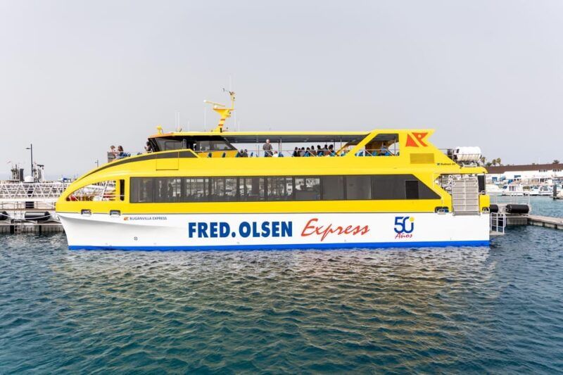 Canary Islands: Ferry Ticket Lanzarote/Fuerteventura - Journey Details