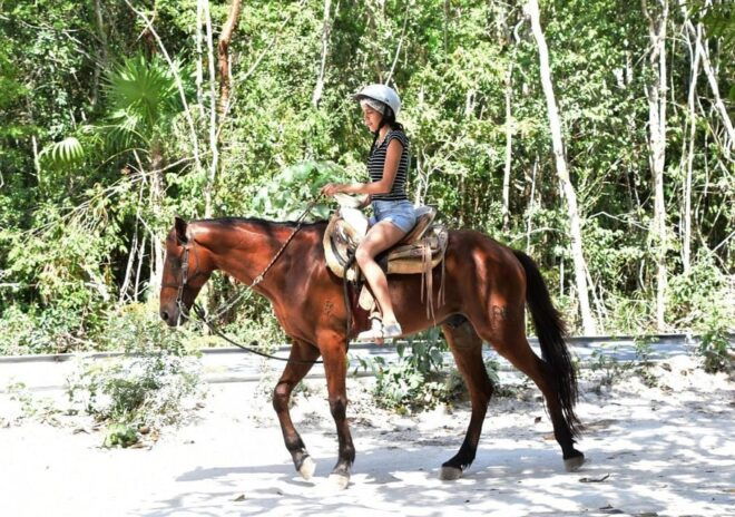 Cancun: Adventure Tour With Horseback, Cenote, Atv, Ziplines - Horseback Riding in the Jungle