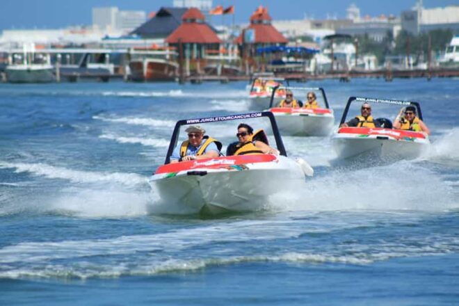 Cancun: an Adventure in the Jungle Aboard a Speedboat and Snorkel - Observe Colorful Marine Life
