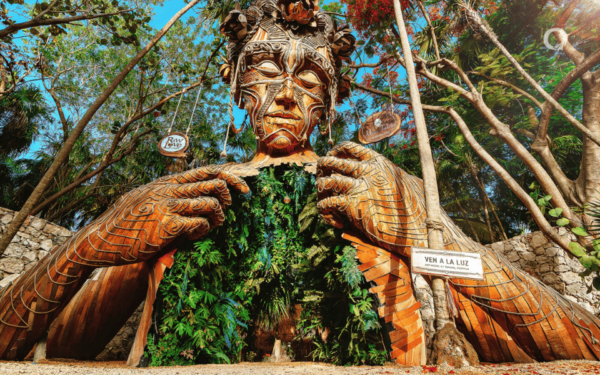 Cancun and Riviera Maya: Tour to Tulum, Cenote Casa Tortuga and Mother Nature - Visiting Mother Nature Statue