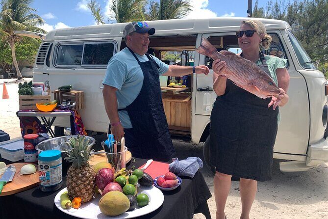 Cancun Beach Seafood Barbecue Class in a Kombi - Good To Know