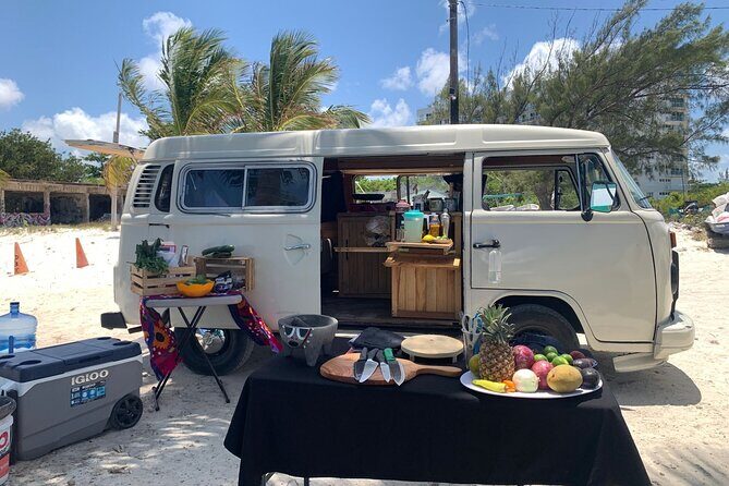 Cancun Beach Seafood Barbecue Class in a Kombi - What Travelers Say