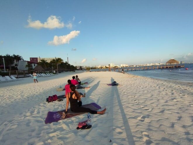 Cancun: Beach Yoga Class With Guided Meditation - Meditation and Mindfulness