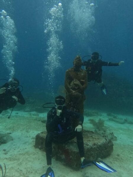 Cancun: Dive in the Underwater Museum of Art and Arrecife - Diving at Manchones Reef
