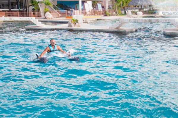 CANCUN: Dolphin Beyond Experience + Water Park and Buffet - Ventura Park Admission Experience
