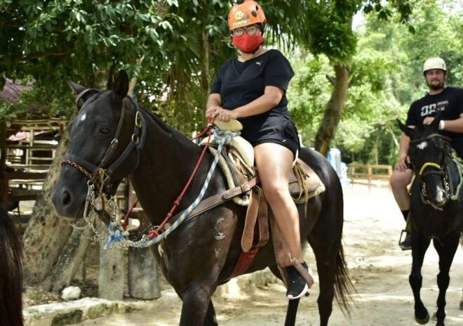 Cancun: Horseback Riding Adventure, ATV, Ziplines and Cenote - Ziplining Thrills