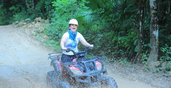 Cancun Jungle Kingdom Adventure ATV, Zipline and Cenote - Cancellation and Language Options