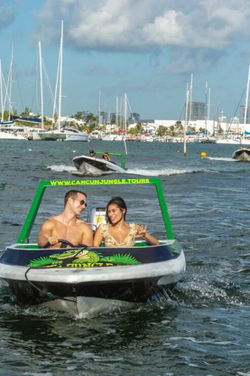 Cancún: Jungle Tour Adventure and Speed Boat Tour - Experience Details