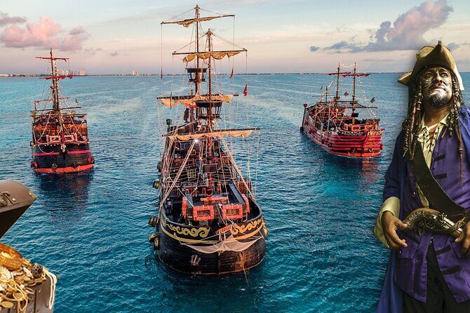 Cancun Pirate Ship Adventure : Dinner & Show at Sea 2 for 1 Deal - Cancun Pirate Ship Adventure: Dinner & Show at Sea 2 for 1 Deal