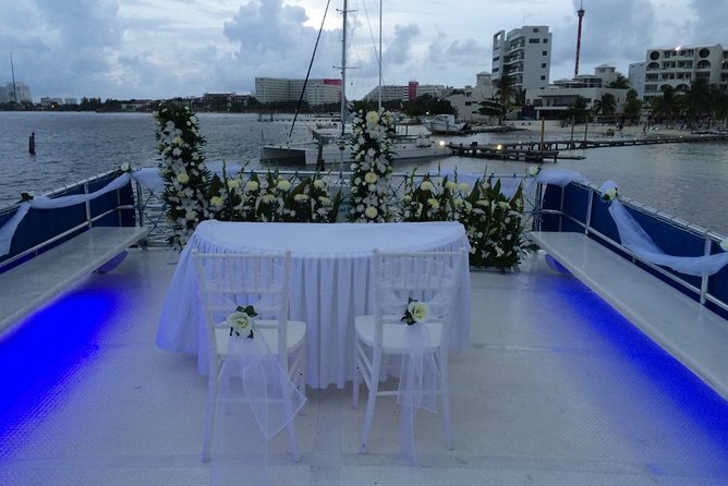 Cancun Private Catamaran Cruise for Wedding Related Events - Pricing and Booking Information