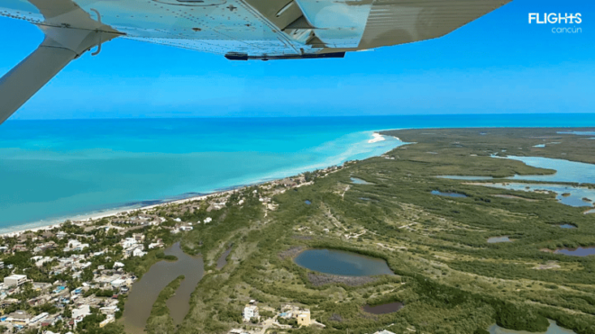 Cancun: Private Flight to Holbox - Scenic Aerial Views