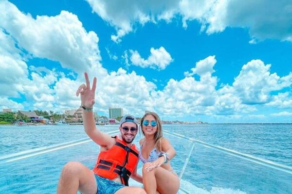 Cancun: Transparent Boat Tour With Soft Drinks - Cruising the Caribbean