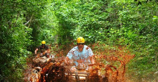 Cancun:Zip Lines, ATVs, Horseback & Cenote Loma Bonita Combo - Thrilling Zip Line Adventure