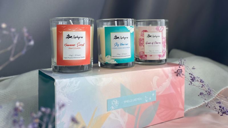 Candle Gift Set Collections by Zephyrie - Gift-ready, but check the personal touches