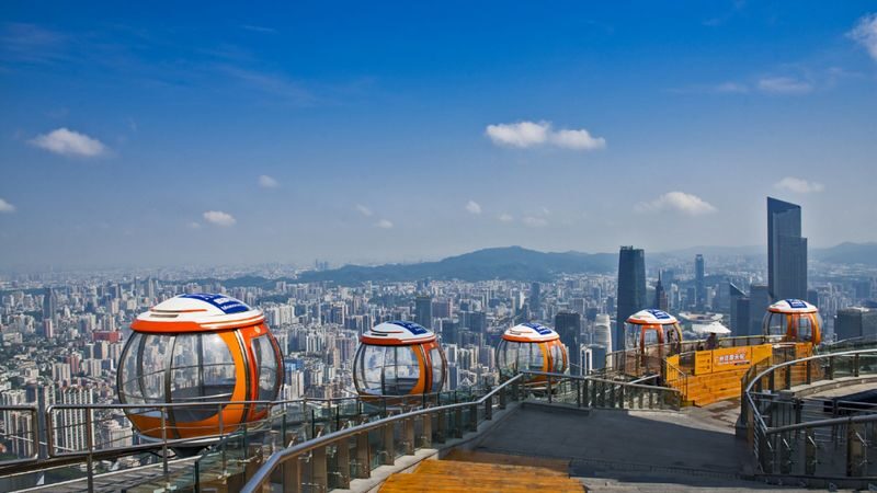 Canton Tower - The Bubble Tram and Sky Drop