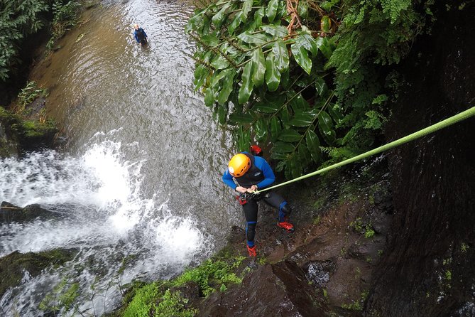 Canyoning in the Ribeira Dos CaldeirōEs Natural Park - Meeting and Pickup