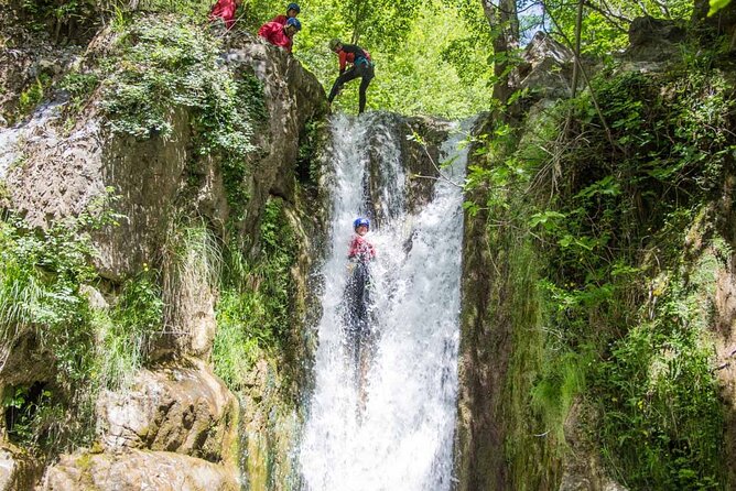 Canyoning of the Integral Route at the Iannello Stream. - Equipment and Meeting Point