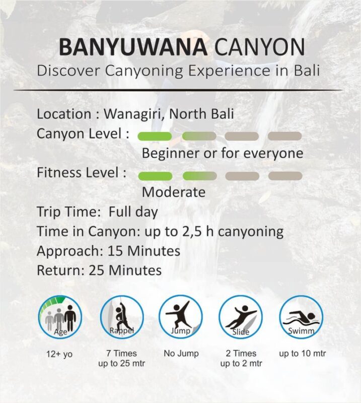 Canyoning Water Adventure Experience in North Bali - Who should book this North Bali adventure