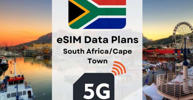 Cape Town : Esim Internet Data Plan South Africa 4g/5g - Duration Options