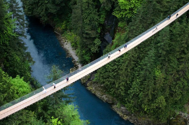 Capilano Suspension Bridge Park Ticket in Vancouver - Crossing the Capilano Suspension Bridge