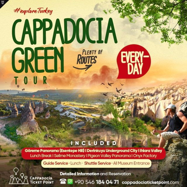 Cappadocia Green Tour (South of Cappadocia) - Tour Highlights