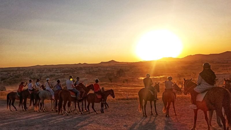 Cappadocia horse riding experience with transfer - Sunrise and sunset bring different trade-offs