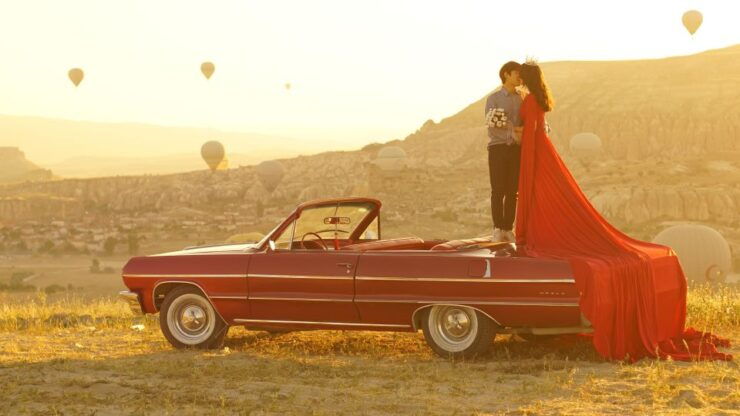 Cappadocia Photo Shoot With Classic Car and Flying Dress - Duration and Booking Process