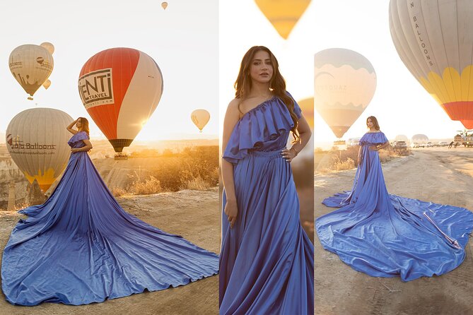 Cappadocia Photoshooting With Flying Dress - The Enchanting Flying Dress Concept