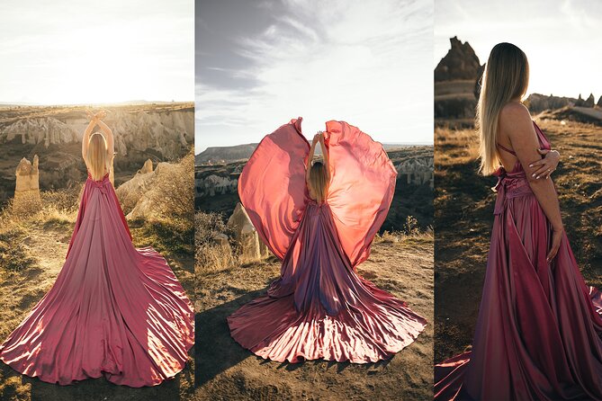 Cappadocia Photoshooting With Flying Dress - Stunning Locations for Photoshoots